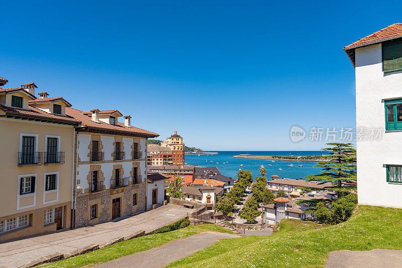 Hondarribia Bidasoa河船在Gipuzkoa，巴斯克地区西班牙